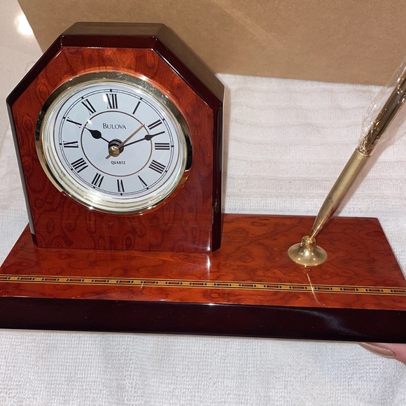 Bulova Clock and Pen Set - Picture 2 of 9